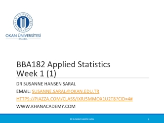 Introduction to Statistics. Week 1 (1)