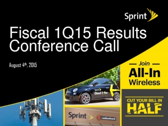 Sprint Fiscal 1 Q15 Earnings Report