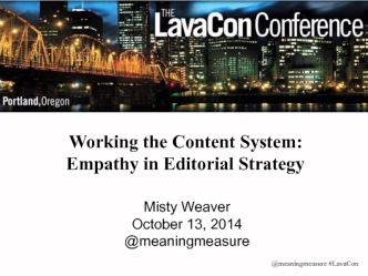 Working the Content System:Empathy in Editorial Strategy