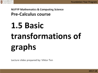 Basic transformations of graphs