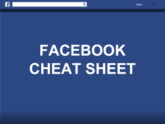 FACEBOOKCHEAT SHEET