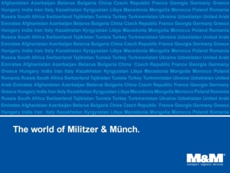 The world of Militzer & Münch