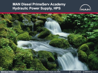 MAN Diesel PrimeServ Academy Hydraulic Power Supply, HPS