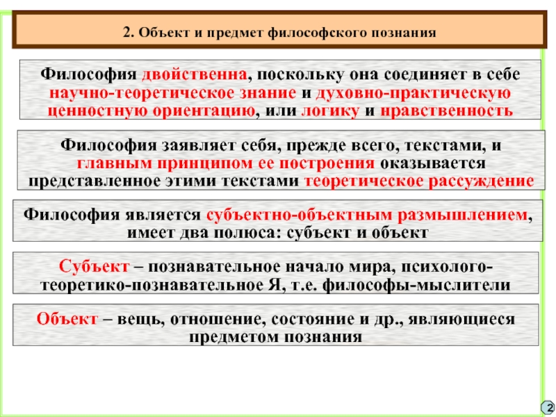 Реферат: Познание как объект философского знания