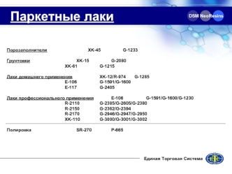 Паркетные лаки