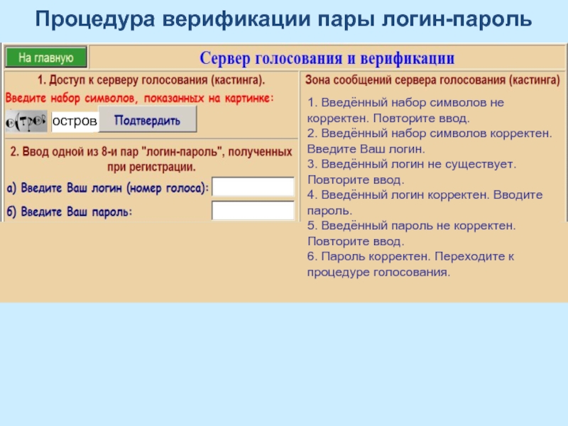 Повторите ввод. Введите ваш логин. Корректный логин. Корректный пароль. Введите корректный логин.