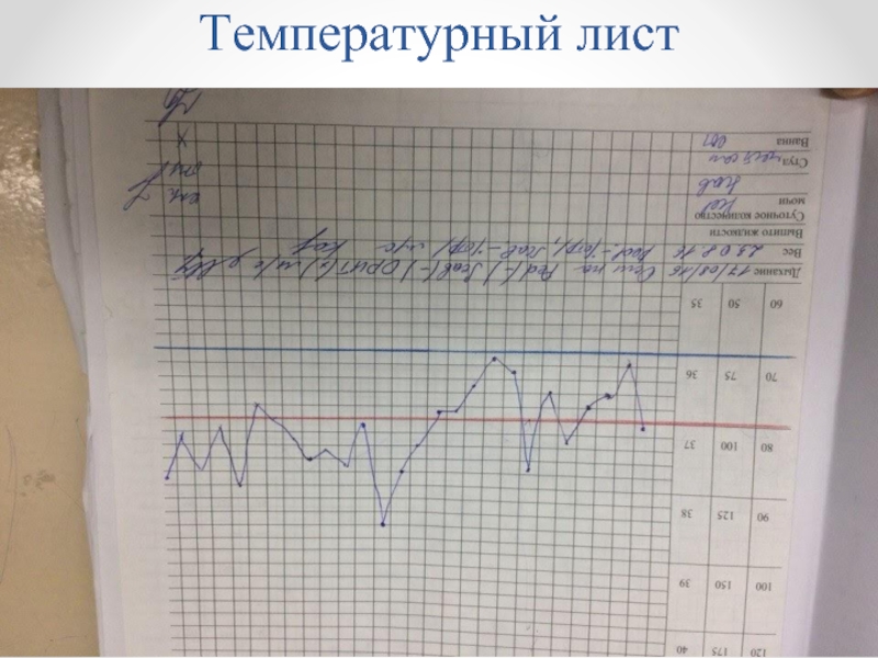 Как правильно заполнять температурный лист пациента образец