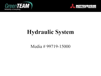 Hydraulic system Media # 99719-15000