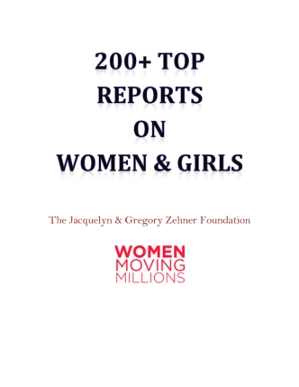 Top 200+ Reports on Women and Girls