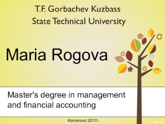 Master's degree in management and financial accounting