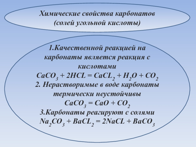 Угольную кислоту можно получить реакцией по схеме