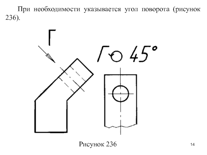 Повернуто на чертеже. Поверный вид на чертеже. Развернутый разрез на чертеже. Значок повернуто на чертеже.