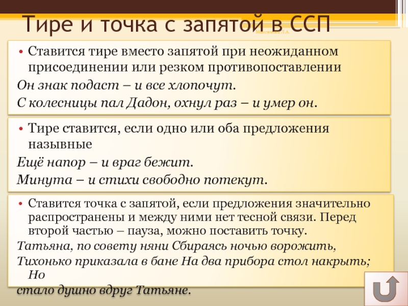 Знаки препинания в сложносочиненных предложениях презентация