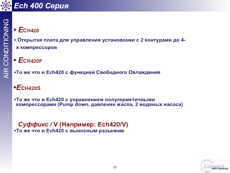 Ech 400 Серия  ECH420  Открытая плата для управления установками с