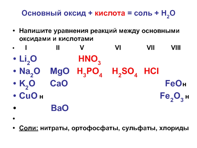 Bao соль или оксид