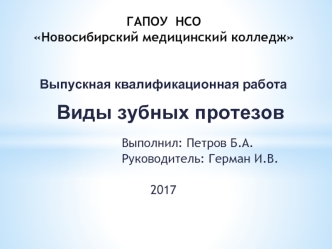 Виды зубных протезов