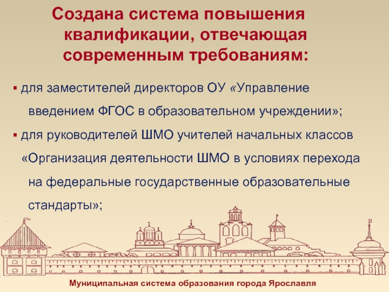 Образования города ярославля