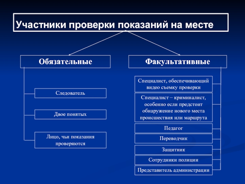 План проведения проверки показаний на месте образец