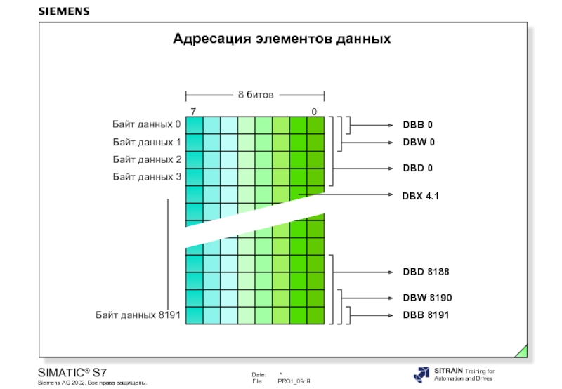 Элемент даст. Адресация данных. Siemens абсолютная адресация блоков данных. Формат блока данных. Размер блока данных Сименс.