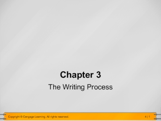 The process of writing