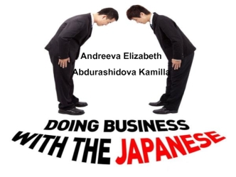 Japanese negotiating culture