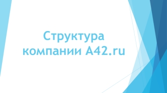 Структура компании A42