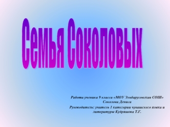 Семья Соколовых