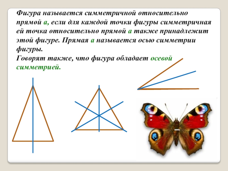 Симметрия относительно прямой презентация