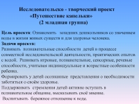 Исследовательско творческий проект