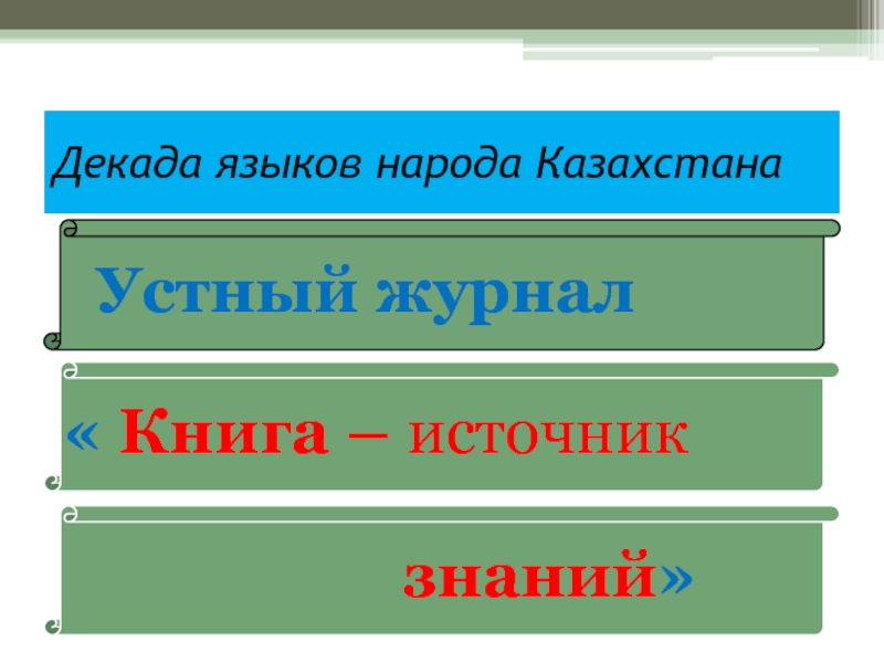 Декада языков народа Казахстана