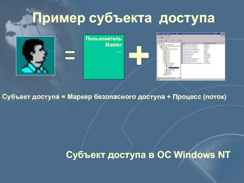 Маркер доступа. Субъект пример. Субъект доступа. Маркер доступа Windows.