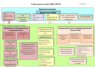 Структурная схема ОМЦ СЗОУО