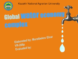Global water economy complex