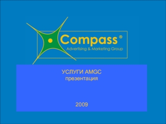 УСЛУГИ AMGCпрезентация2009