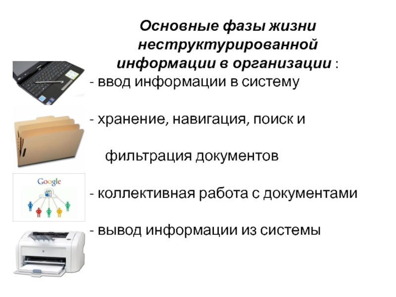 Организация работы с документами заключение. Структурированное хранение,навигация документов. Неструктурированный документ. Что не относится к неструктурированной информации. Неструктурированной.