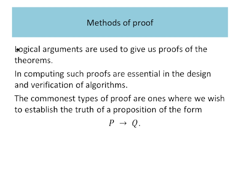 Methods of proof  