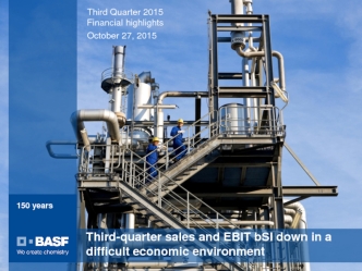 BASF Q3 2015 Earnings Report