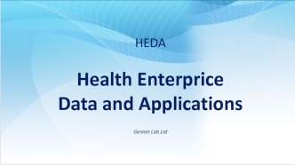 Health Enterprice Data and Applications Gennet Lab Ltd