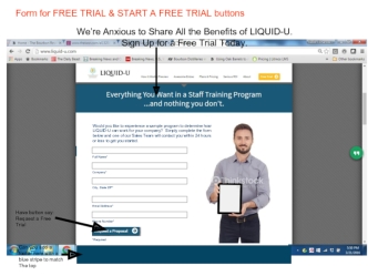 Website. Forms for free trial
