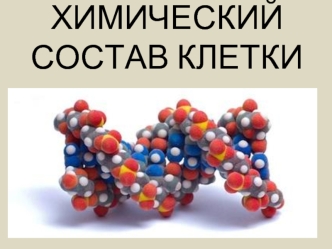 Химический состав клетки