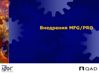 Внедрения MFG/PRO