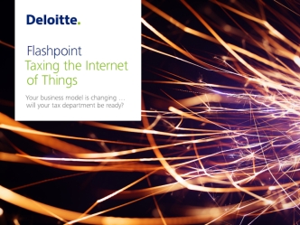 Taxing the Internet of Things