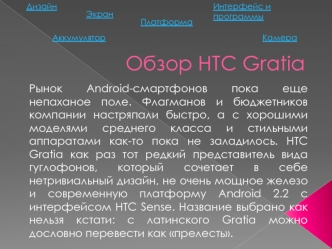 Обзор HTC Gratia