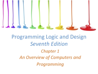 Programming Logic and Design Seventh Edition. Chapter 1. An Overview of Computers and Programming