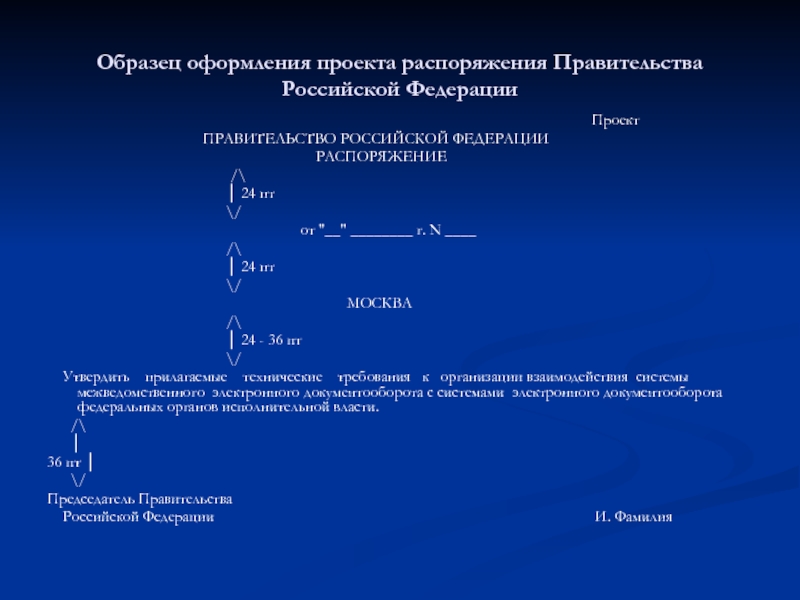 Проект распоряжения правительства российской федерации