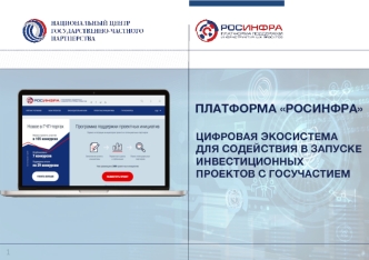 Платформа Росинфра. Цифровая экосистема для содействия в запуске инвестиционных проектов с госучастием