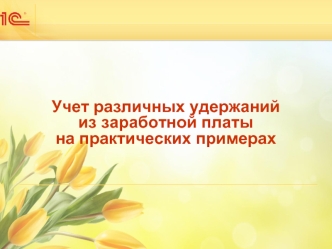 Учет различных удержаний из заработной платы на практических примерах