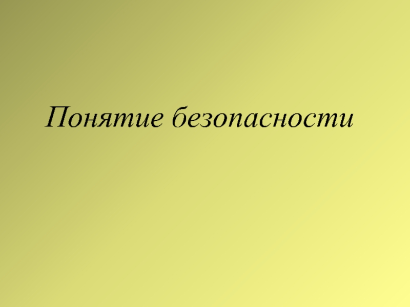 Национальная безопасность презентация