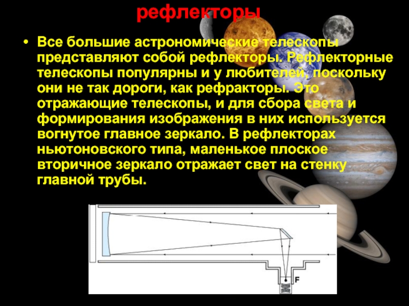 Презентация телескопы астрономия 11 класс