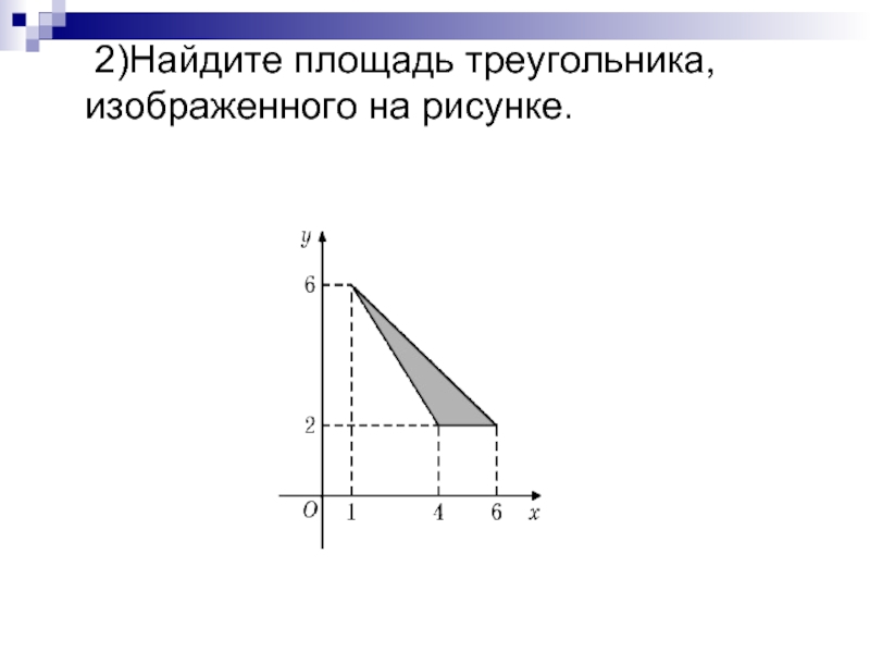 2 найдите площадь треугольника изображенного на рисунке 2